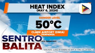 50°C na heat index, naitala sa Clark, Pampanga kahapon