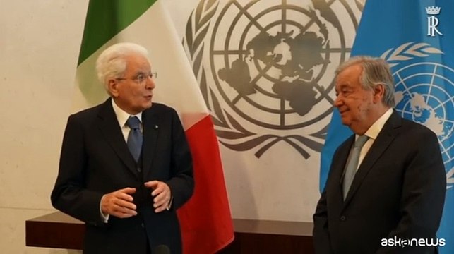 Onu, Mattarella vede Guterres: Italia ha fiducia nella sua azione