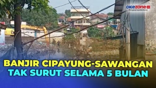 5 Bulan Lebih Akses Cipayung-Sawangan Banjir, Pedagang Warung Terdampak