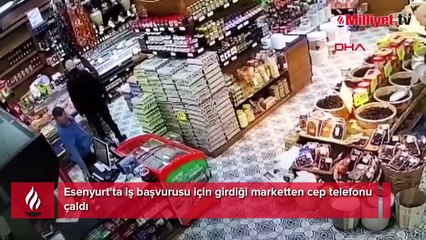 İş başvurusu için gitti, cep telefonu çaldı