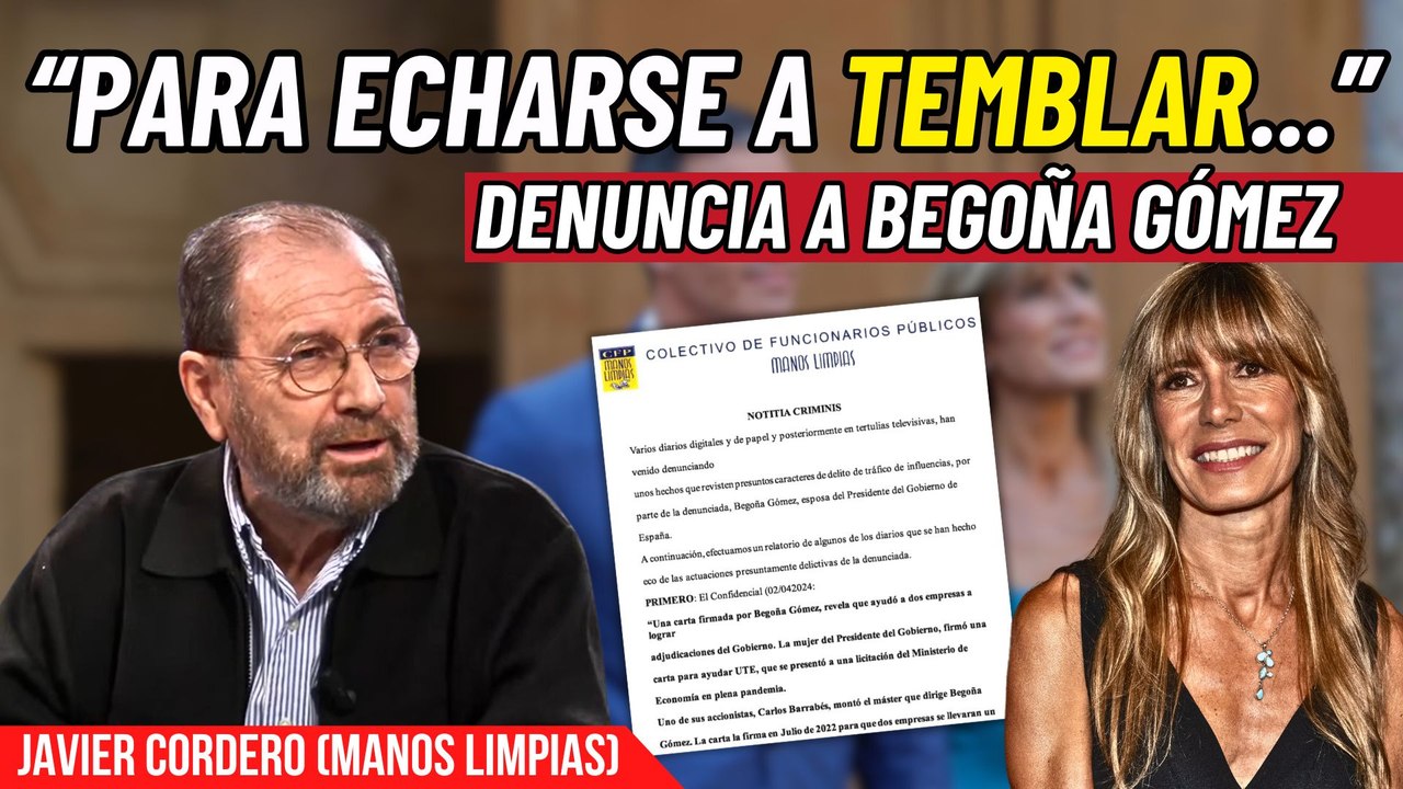 Javier Cordero (Manos Limpias): "En la investigación de Begoña nos hemos encontrado con cosas para echarse a temblar"