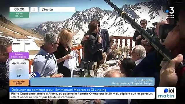 Visite du président chinois dans les Hautes-Pyrénées : Xi Jinping déjeune au Tourmalet, moment inédit pour le restaurateur Éric Abadie