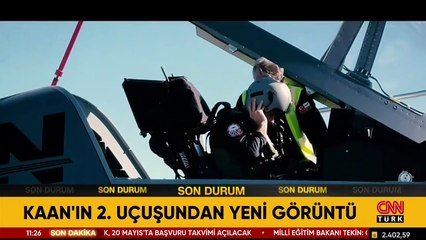 KAAN'ın 2. uçuşundan yeni görüntüler...