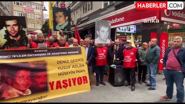 Samsun Devrimci 78'liler Derneği, Deniz Gezmiş, Yusuf Aslan ve Hüseyin İnan'ı Anma Töreni Düzenledi