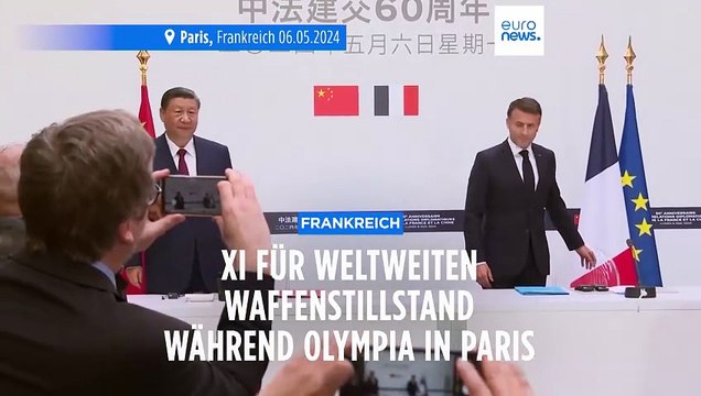 Chinas Xi Jinping ruft zu weltweitem Waffenstillstand während Olympia in Paris auf