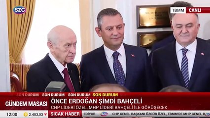 Özel'den Bahçeli'ye ziyaret