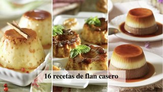 16 recetas de flan casero - Cocina Fácil