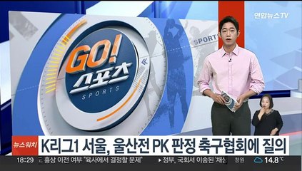 K리그1 서울, 울산전 PK 판정 축구협회에 질의