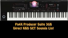 Korg Pa4X Producer Suite 3Gb KBD Set List