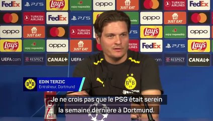 Terzic : "Je trouve les Parisiens sûrs d'eux"