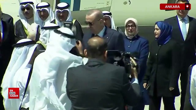 Kuveyt Emiri Sabah Ankara'da: Cumhurbaşkanı Erdoğan karşıladı