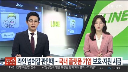라인 넘어갈 판인데…'국내 플랫폼 기업' 보호·지원 시급