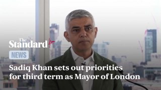 Sadiq Khan promises to 'pull out all the stops' in third term as Mayor of London