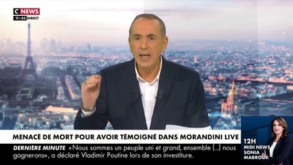 Le journaliste Radouan Kourak, qui avait clamé dans "Morandini Live" son amour pour la France, s’exprime après avoir reçu 4.000 messages d’insultes et de menaces de mort