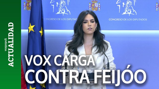 Vox carga contra Feijóo por su carta