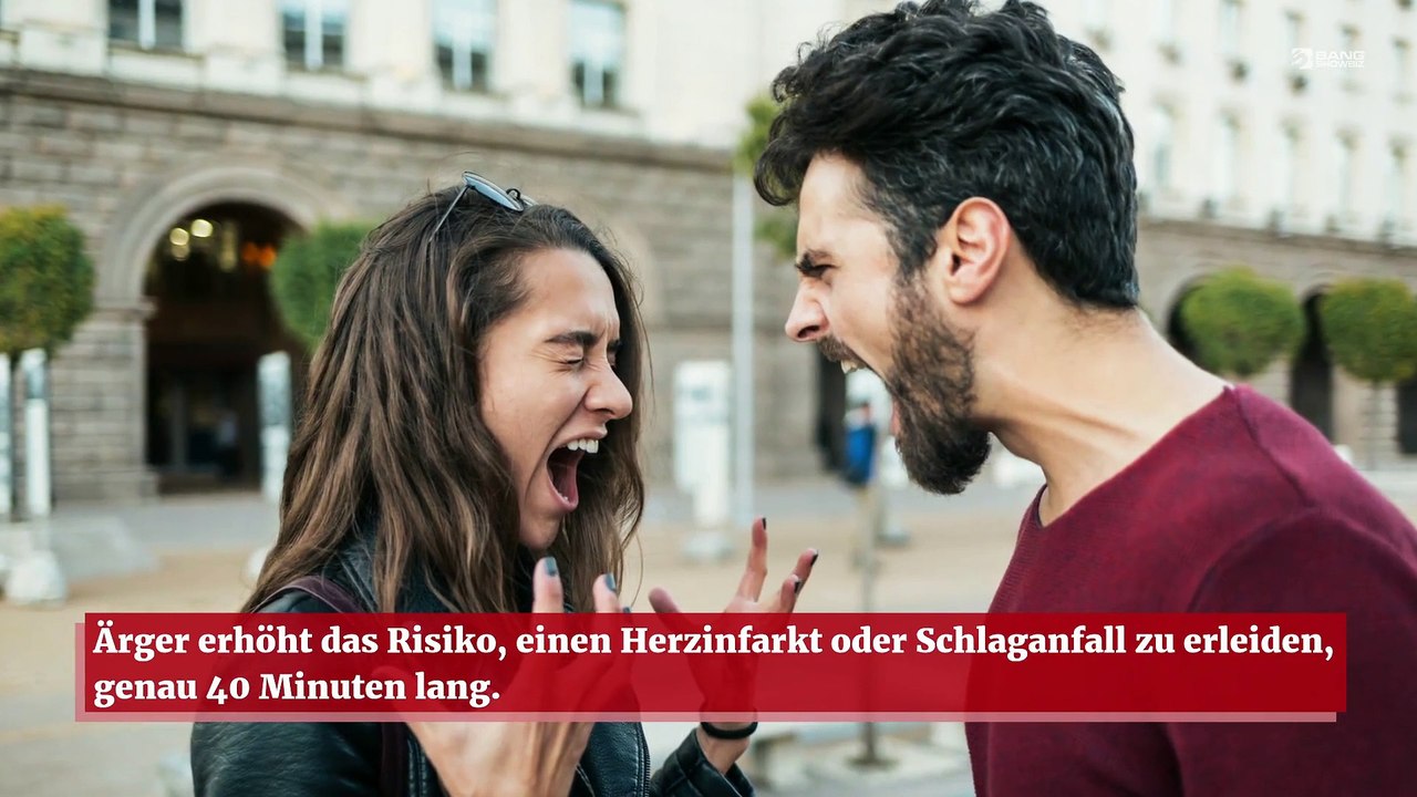 Ärger erhöht das Herzinfarktrisiko für 40 Minuten
