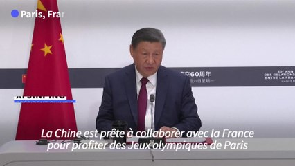 A Paris, Xi Jinping plaide avec Emmanuel Macron pour une "trêve olympique"
