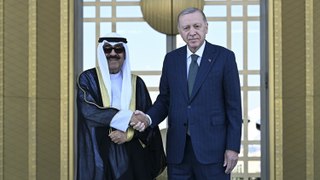 Cumhurbaşkanı Erdoğan, Kuveyt Emiri Şeyh Sabah Al Ahmed Al Jaber Al Sabah’ı resmi törenle karşıladı