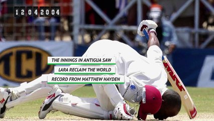 On This Day - Brian Lara scores world record 400 against England