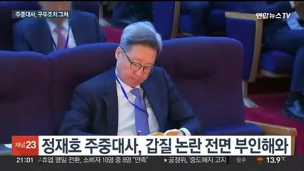'갑질 논란' 주중대사에 징계없이 구두 조치만