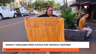 Amigos y familiares piden justicia por “Manteca” Martínez