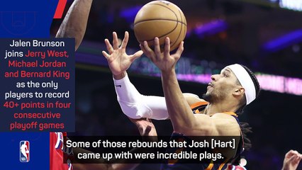 'Jalen Brunson is our MVP' - Knicks reflect on their 40-point star's season