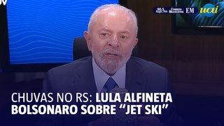 Lula sobre Bolsonaro: 'Ficou passeando de Jet Ski e não se preocupou'