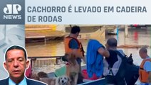 Moradores e animais são resgatados em Canoas (RS); Trindade comenta