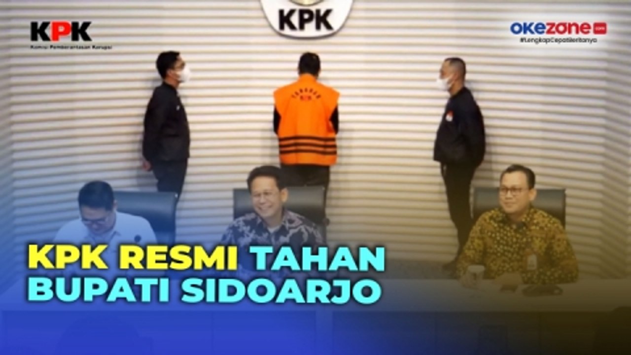 Kasus Dugaan Korupsi Pemotongan Insentif ASN, KPK Resmi Tahan Bupati Sidoarjo Ahmad Muhdlor