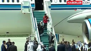 Kuveyt Emiri Türkiye'de! Cumhurbaşkanı Erdoğan havalimanında karşıladı