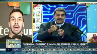 Milei eliminó a teleSUR de la Televisión Digital Abierta Argentina