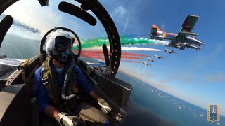 Frecce Tricolori - spettacolare video anteprima con immagini girate in aereo