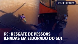 Bombeiros de Minas resgatam pessoas ilhadas em Eldorado do Sul