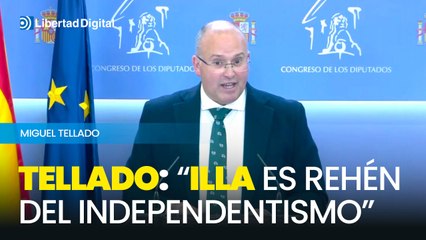 Miguel Tellado ve "irreal" que Illa rompa con el independentismo