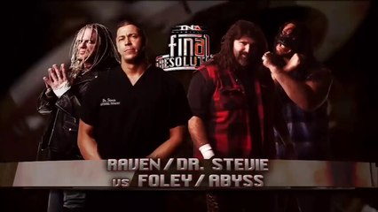 TNA Final Resolution 2009 - Mick Foley & Abyss vs Dr. Stevie & Raven (Foley's Funhouse Rules Match)