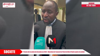 Procès de la saisie de Cocaïne en 2022 - Réaction de l'avocat de l'Etat de Côte d'Ivoire après le verdict