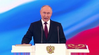 푸틴, 5번째 대통령 취임식...러시아 단결 강조 / YTN