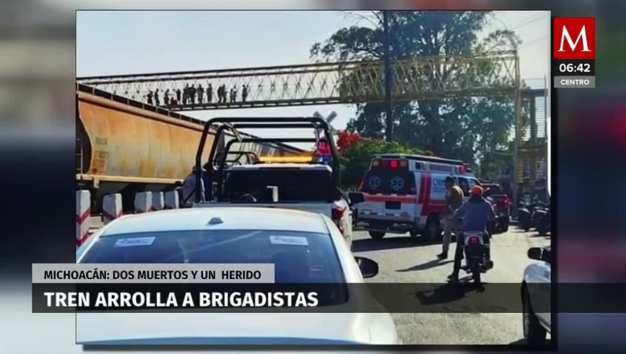 Tren arrolla a brigadistas del PES en Yurécuaro, Michoacán; deja dos muertos y un herido