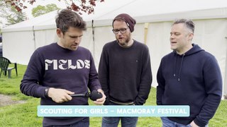 Scouting for Girls speak about Moray connections during MacMoray festival