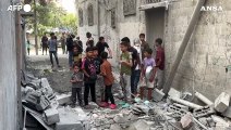 Gaza, macerie a Rafah dopo l'ennesimo attacco israeliano