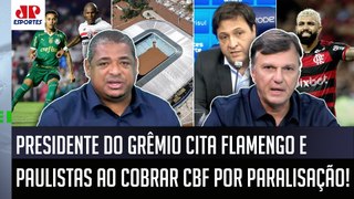 Presidente do Grêmio CITA Flamengo, paulistas e COBRA a PARALISAÇÃO do Brasileirão | VEJA DEBATE