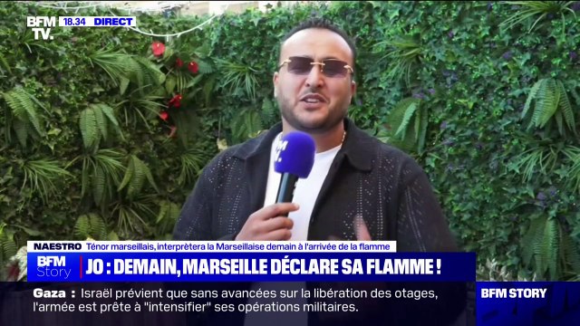 Les mots ne suffisent pas pour exprimer mes sentiments : Le ténor marseillais Naestro interprètera la Marseillaise à l'arrivée de la flamme olympique dans la cité phocéenne ce mercredi