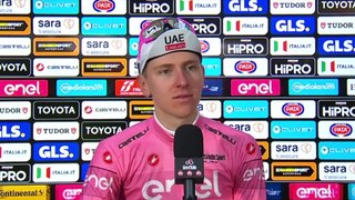 Cycling - Giro d'Italia 2024 - Tadej Pogacar after stage 4 : 