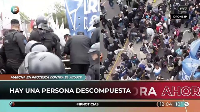 Una mujer se descompensó en la manifestación de Movimientos Sociales hacia la Quinta de Olivos
