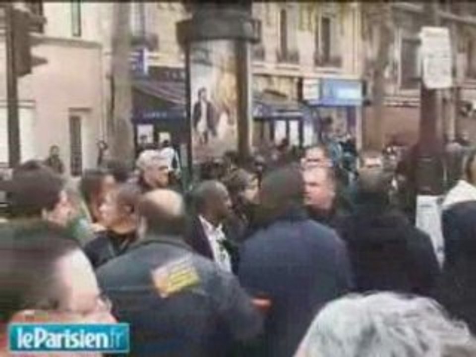 Bagarre Générale Paris Manifestation Lycéens 10 Avril 08