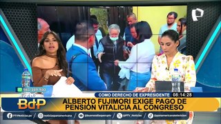 Maite Vizcarra sobre pedido de pensión a Alberto Fujimori: “Habría que preguntarse si de verdad necesita ese dinero