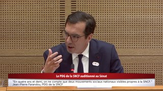 100% Sénat - Jean-Pierre Farandou, PDG de la SNCF auditionné au Sénat