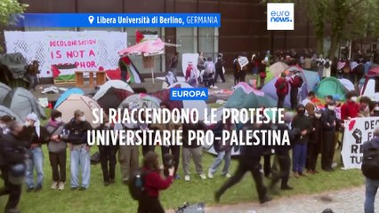 Le proteste studentesche si riaccendono in Europa. Polizia tedesca scioglie una manifestazione