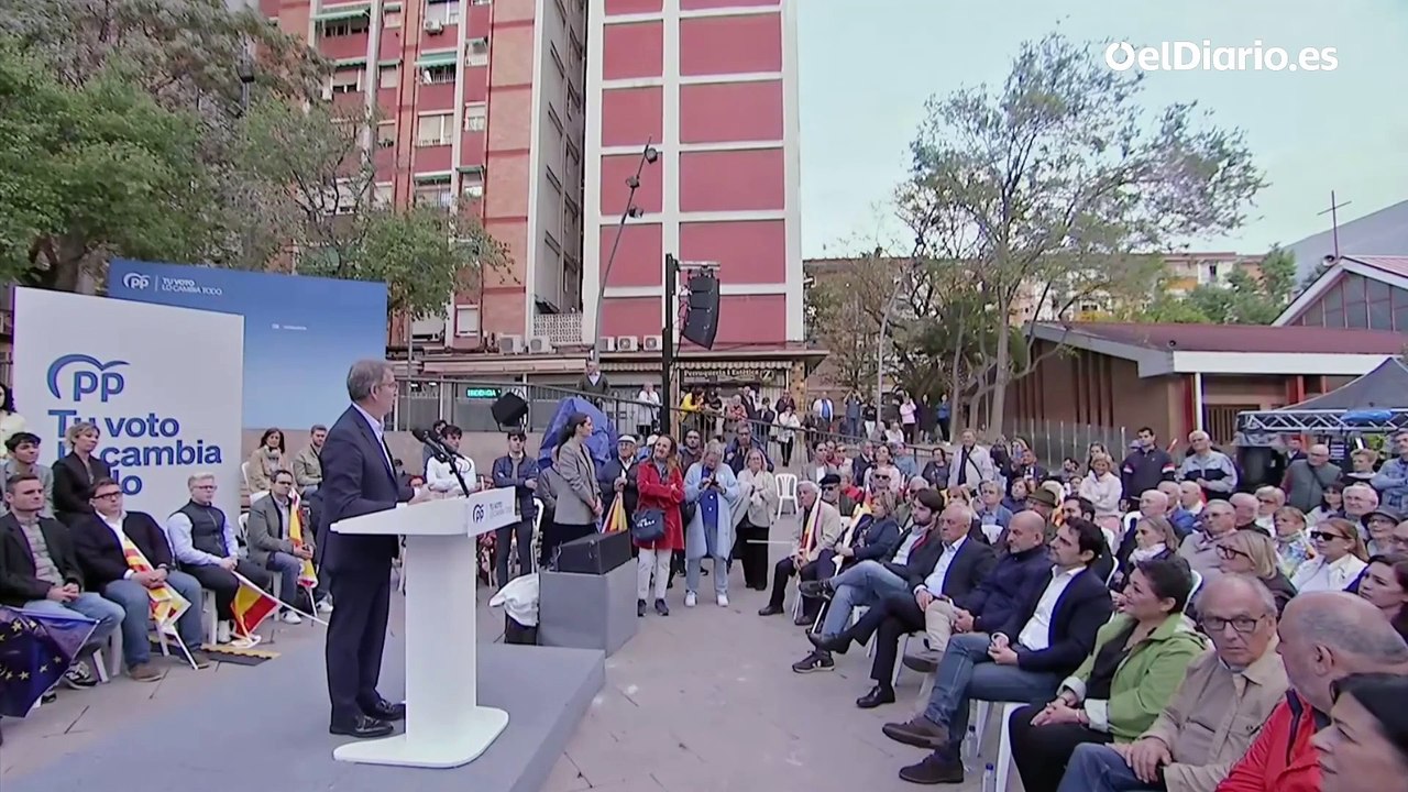 Feijóo pide el voto en Catalunya contra "la inmigración ilegal" que ocupa casas