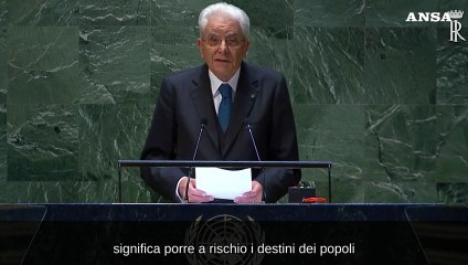 Mattarella: "Con le minacce nucleari a rischio i destini dei popoli"